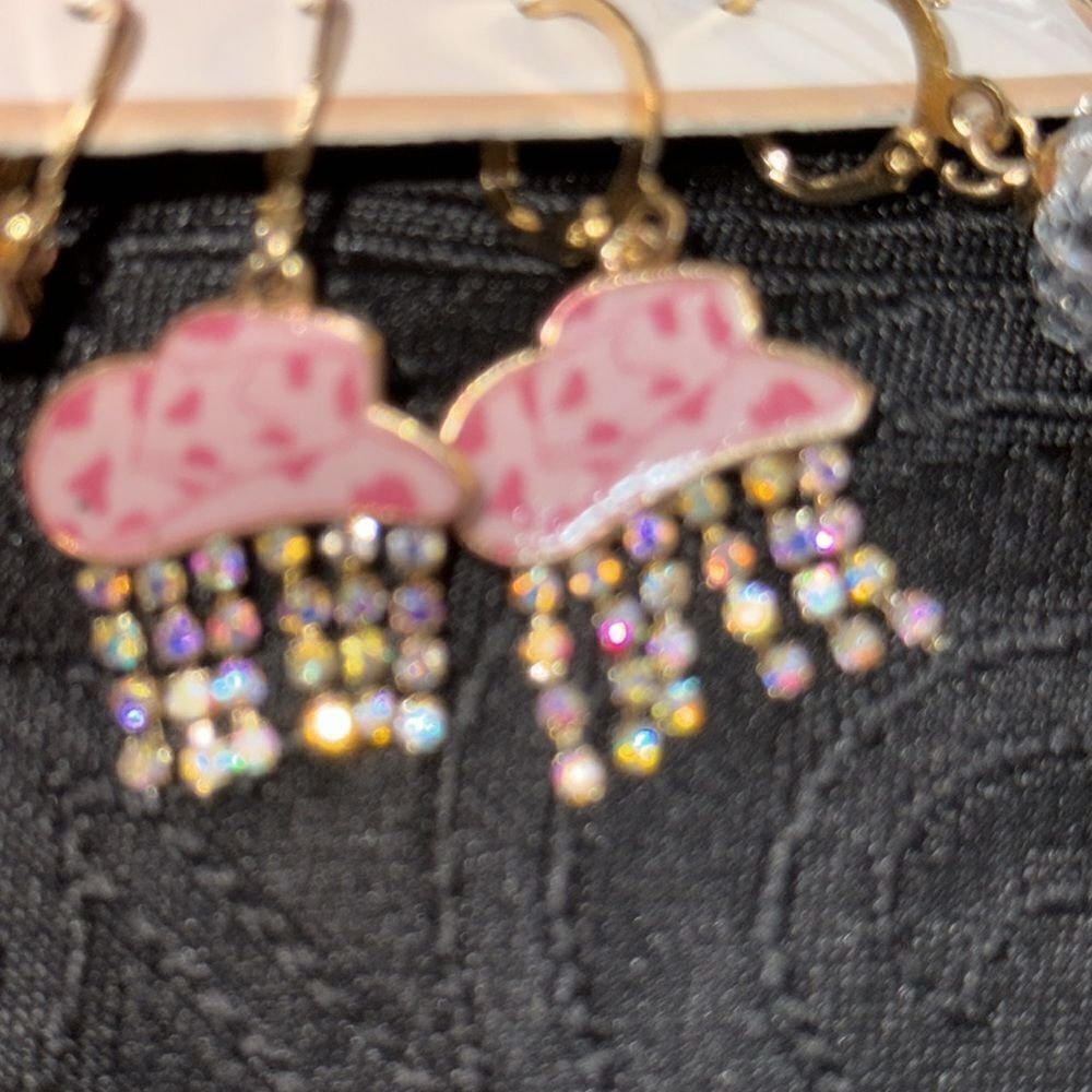 Rhinestone Cowgirl earring trio - Picture 3 of 4